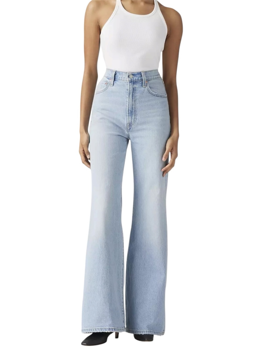 Levi's® Premium Ribcage Bell Bottom Light-Wash Womens Jeans Size 29